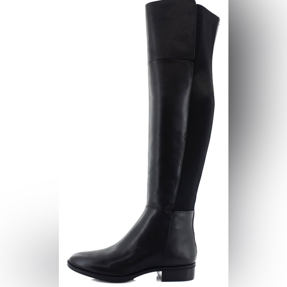 Black Leather Modena Calf Leather/Ribbed Stretch Knit Sam Edelman Boots